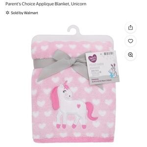 Parent's Choice Baby Blanket, Pink Unicorn